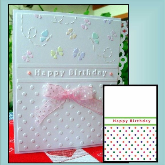 Darice 4” x 6” embossing folder - HAPPY BIRTHDAY - Picture 8 of 9